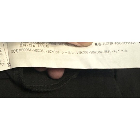 Zara Basic Women’s BLACK Lace Up Front Fit & Flair Dress 3/4 Sleeves Sz S  NWT - Picture 9 of 11